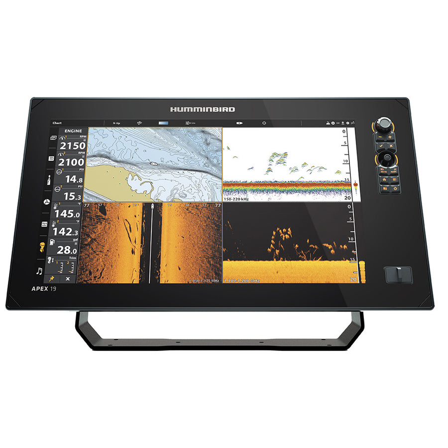 Humminbird APEX 19 VX MSI ChartplotterFishfinder wTransom Mount Transducer 4112401VX