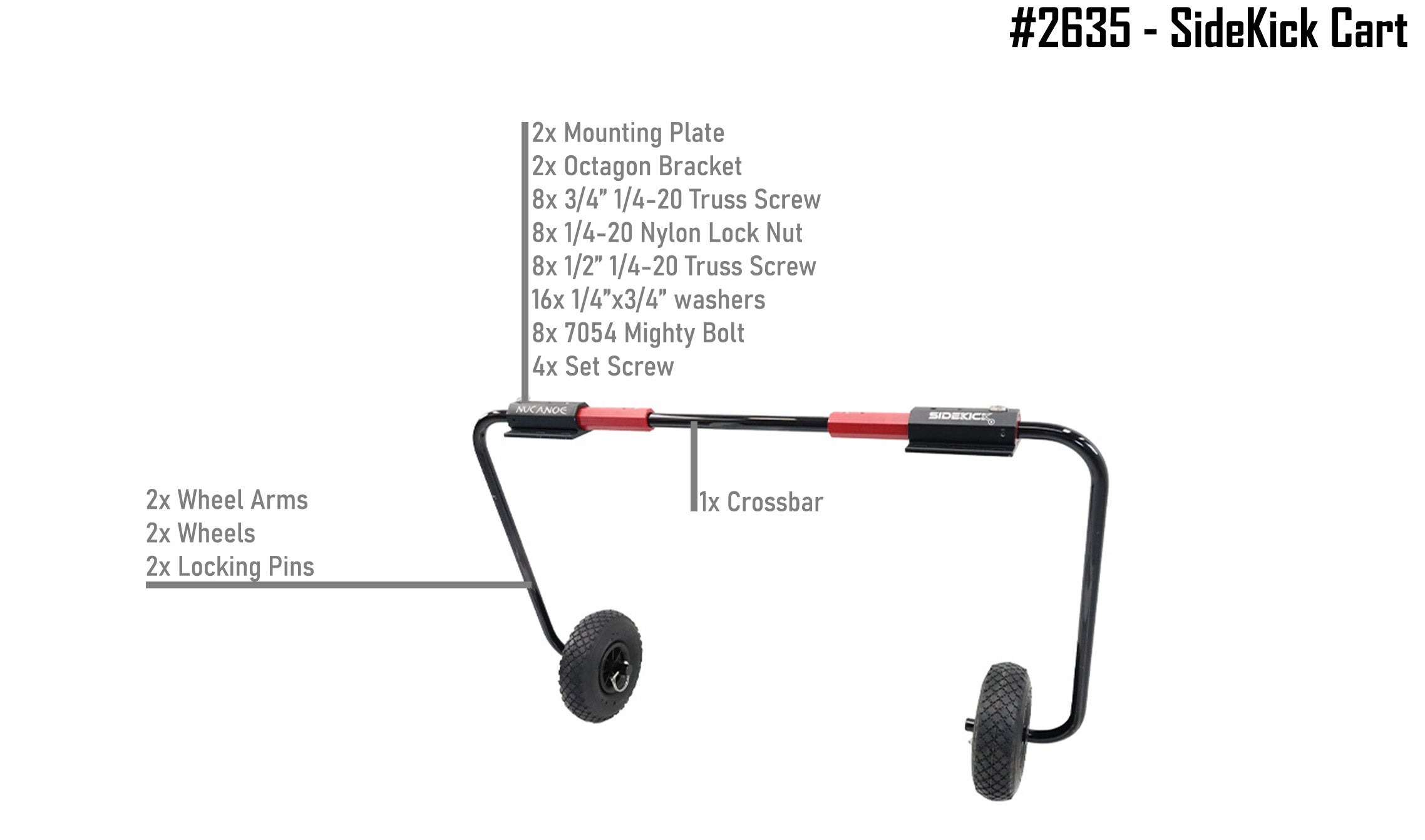 NuCanoe Inc #2635 NuCanoe SideKick Cart