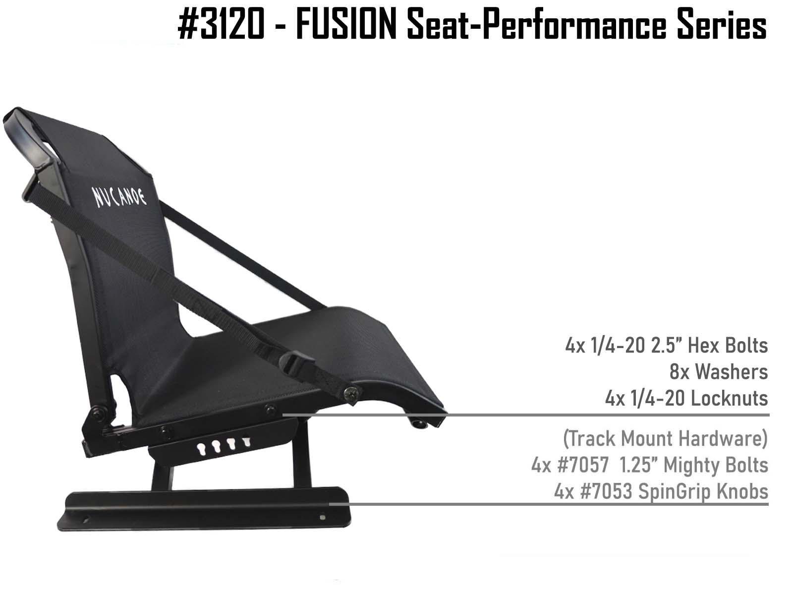NuCanoe Inc #3120 - FUSION Seat - Flint + Pursuit