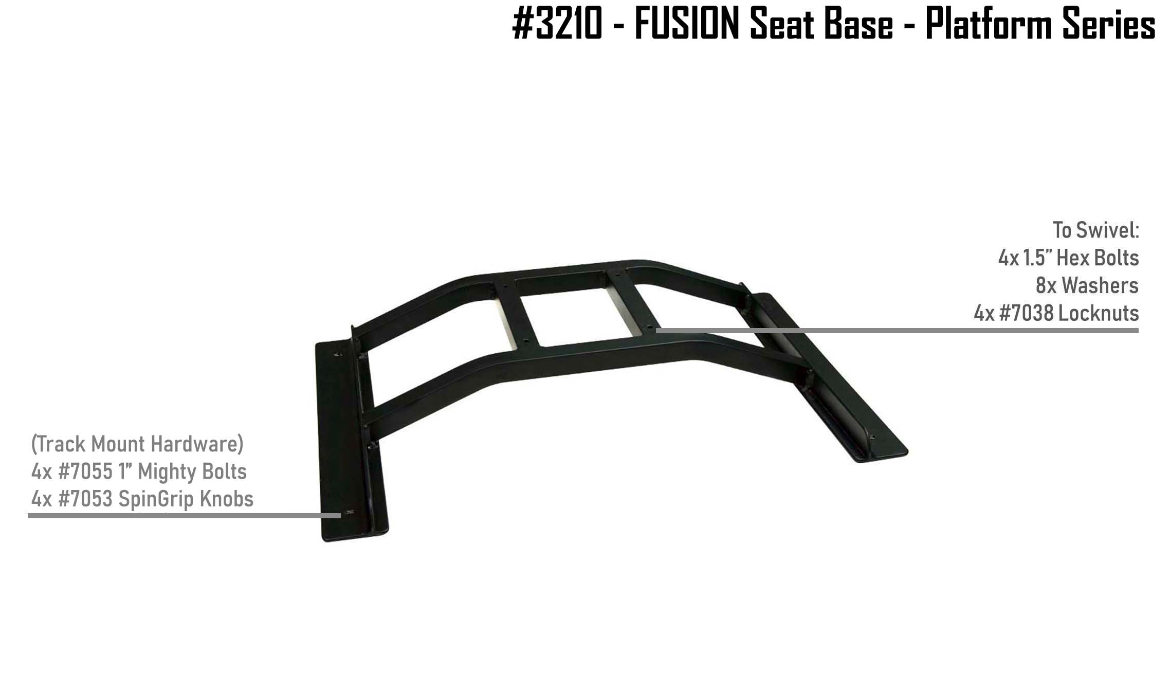 NuCanoe Inc #3210 - Fusion Seat Base - Platform Series