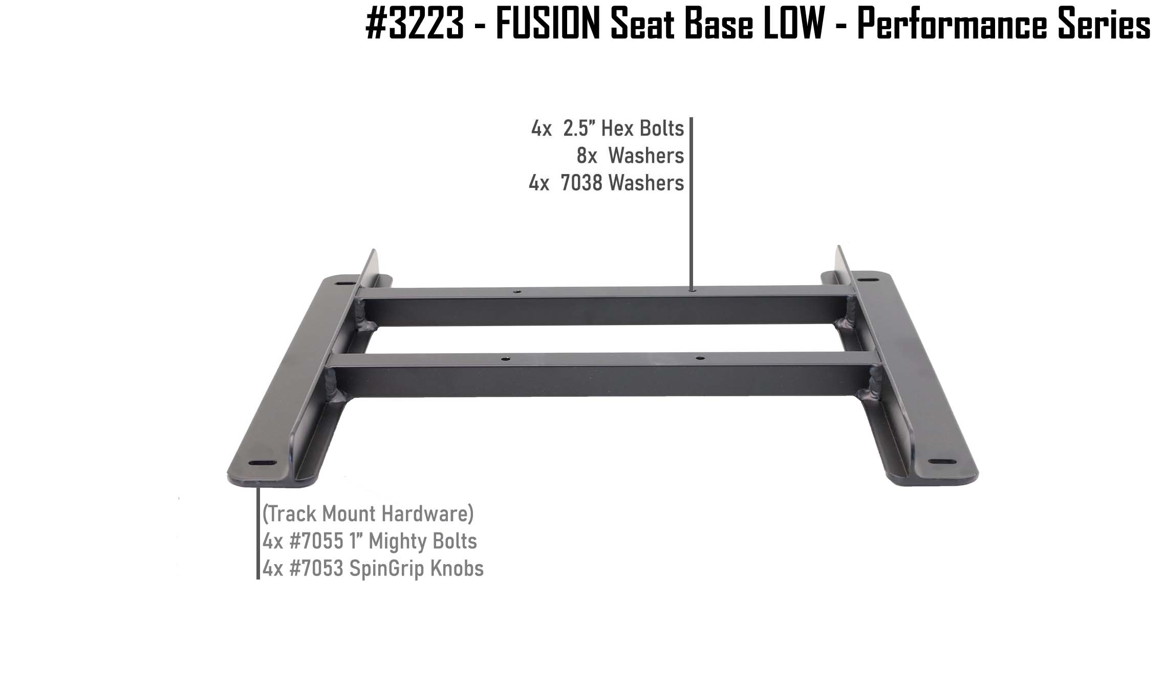 NuCanoe Inc #3223 - Low CG Seat Base - Flint & Pursuit