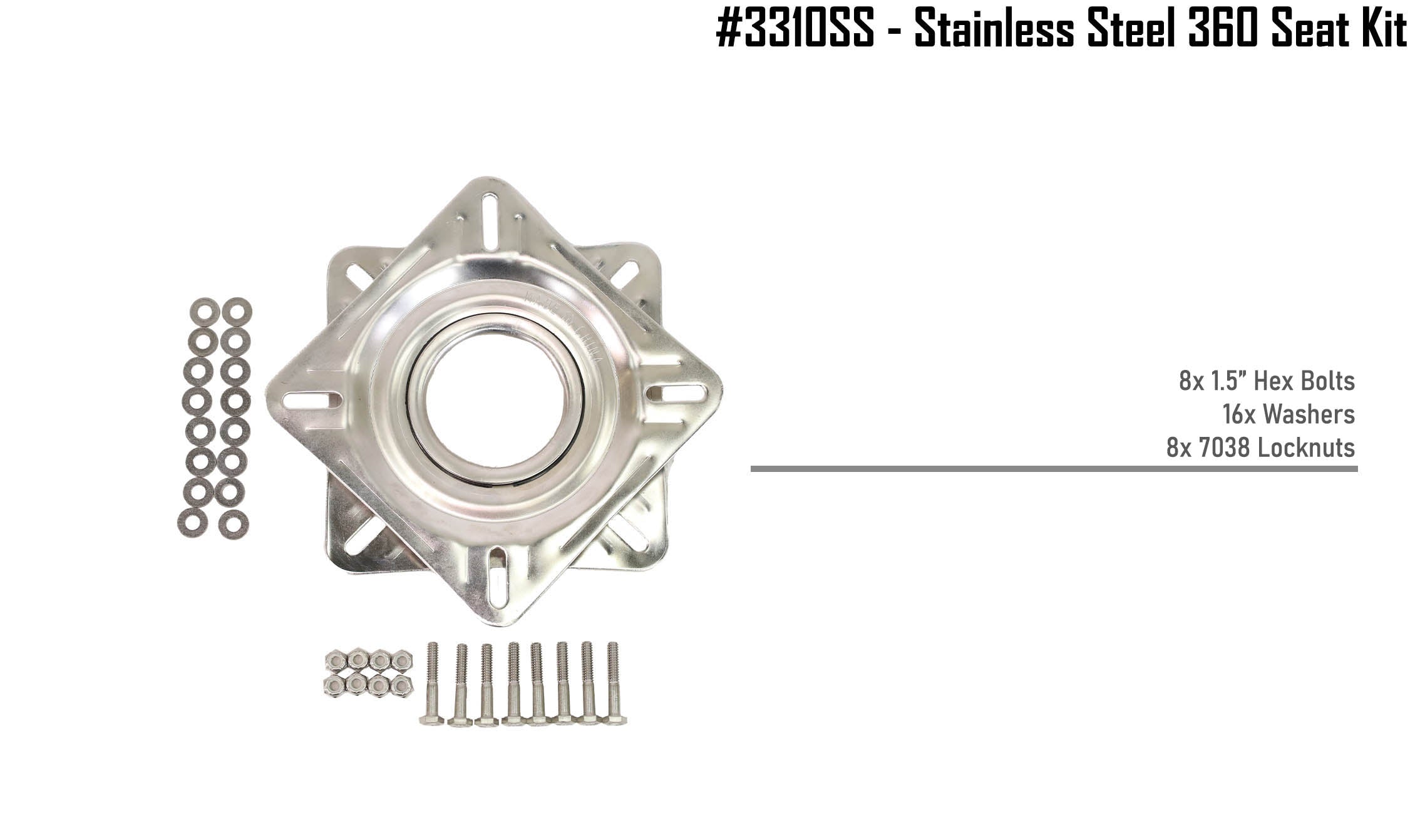 NuCanoe Inc #3310SS - SS 360 Seat Kit