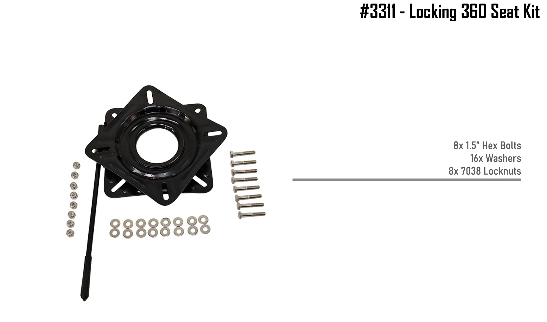 NuCanoe Inc #3311 - Locking 360 Seat Kit