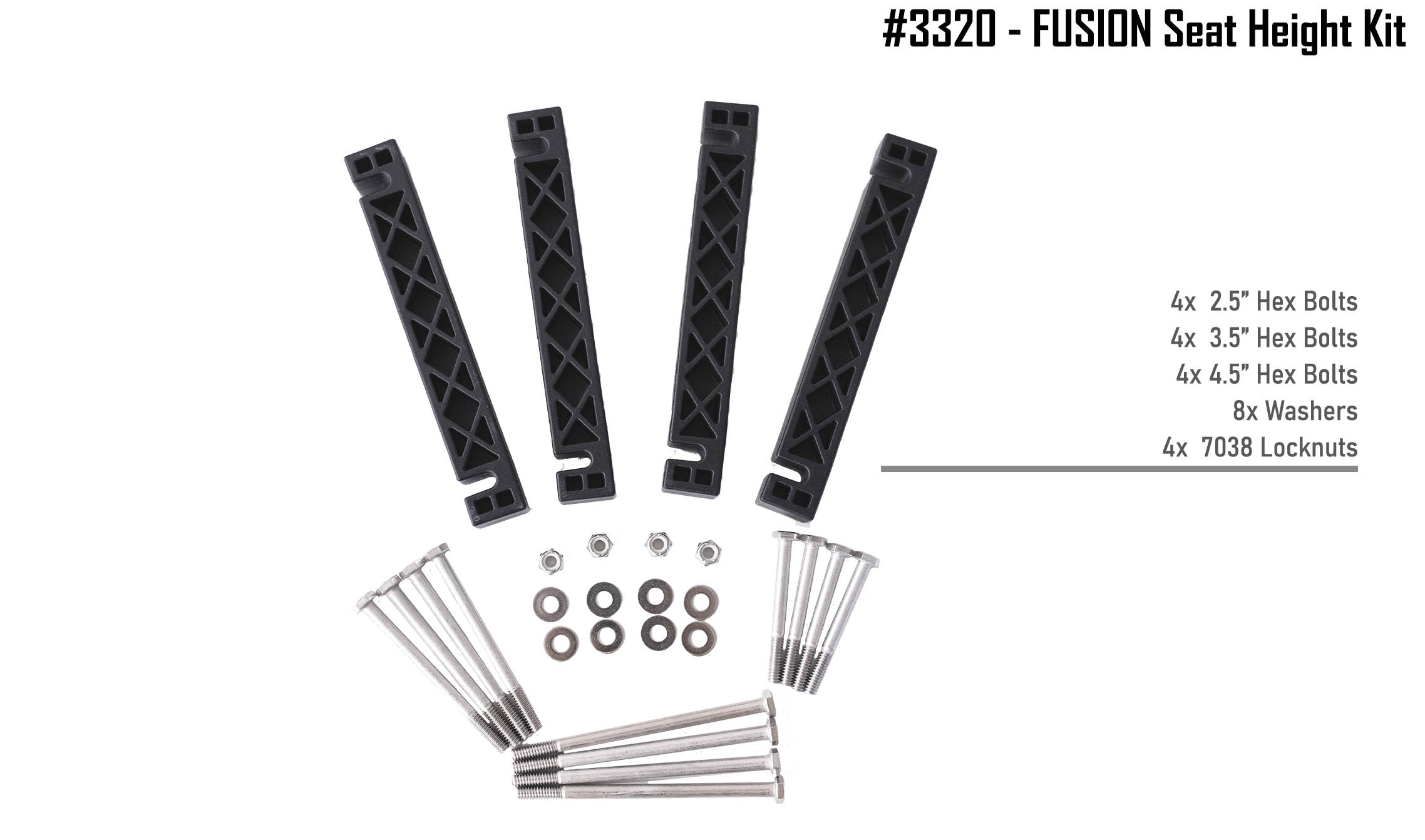 NuCanoe Inc #3320 - Fusion Seat Height Kit