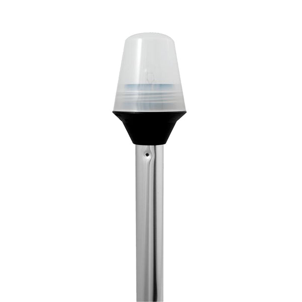 Attwood Frosted Globe AllAround Pole Light w2Pin Locking Collar Pole  12V  36 5110367