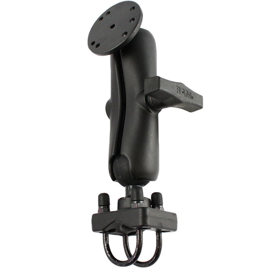 RAM Mount Double UBolt Rail Mount wRound Base RAM101U235
