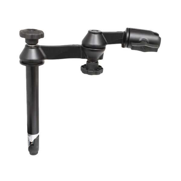 RAM Mount Double Swing Arm w8 Male TelePole  No Ball Base RAMVPSW18NB