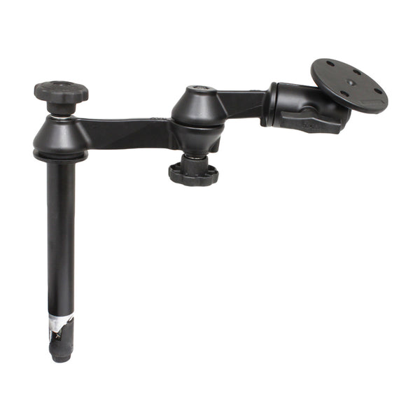 RAM Mount Double Swing Arm w8 Male TelePole  368 Base RAMVPSW18240