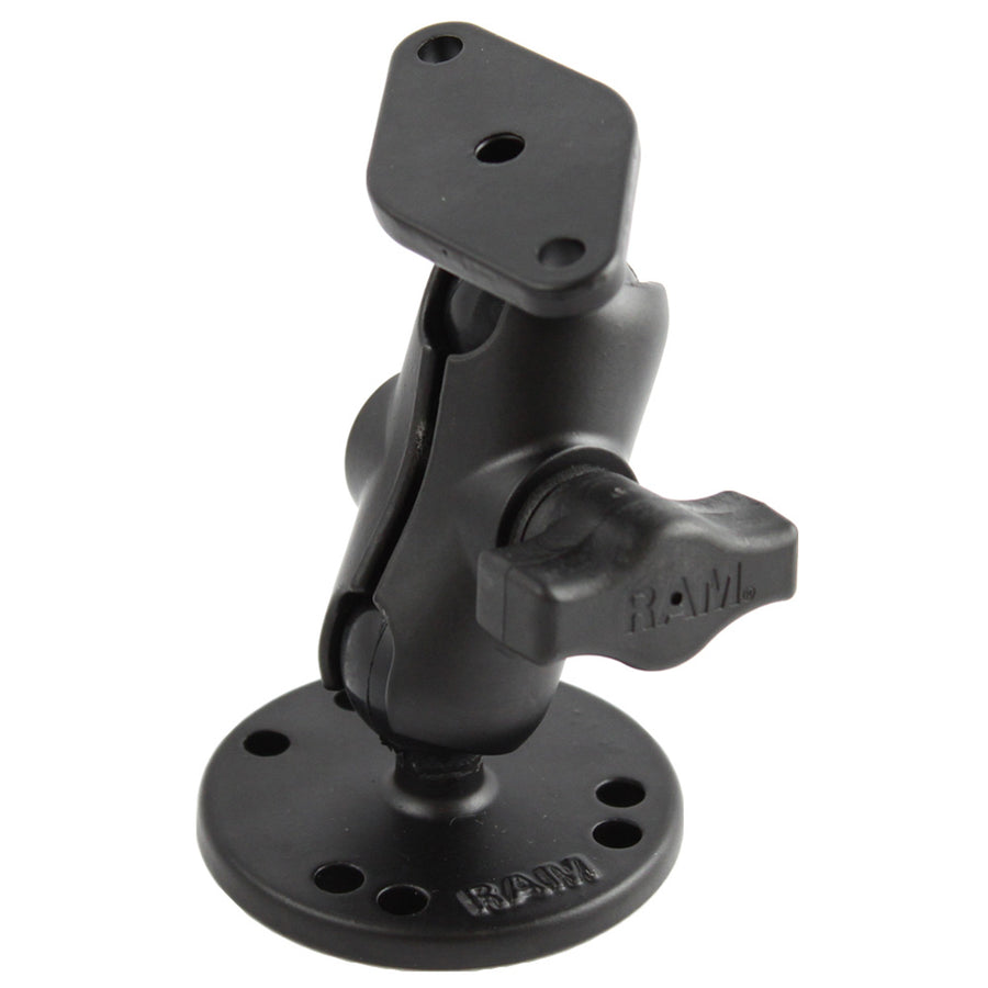 RAM Mount Flat Surface Mount Short Arm wDiamond Base RAMB138UA