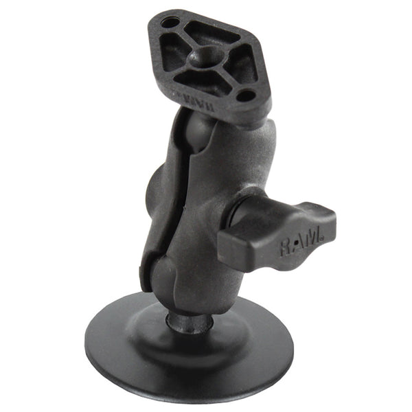 RAM Mount 1 Diameter Ball Mount wShort Double Socket Arm 25 Flex Adhesive Base  Diamond Base Adapter RAPB378A238U