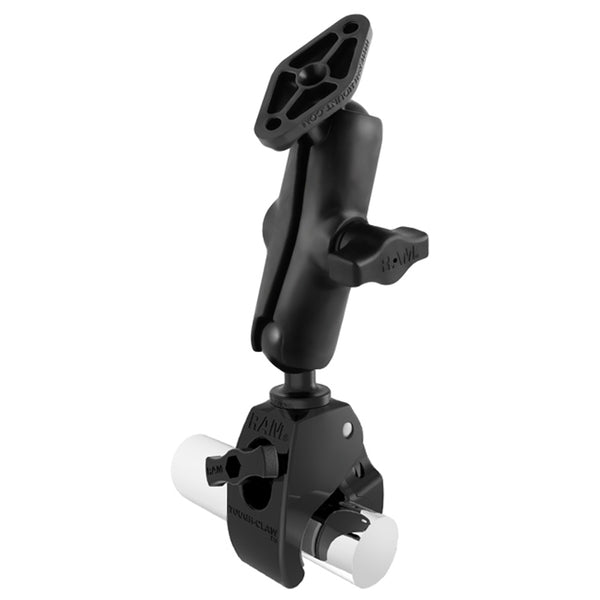 RAM Mount Medium ToughClaw Base wDouble Socket Arm  Diamond Base Adapter RAPB404238U