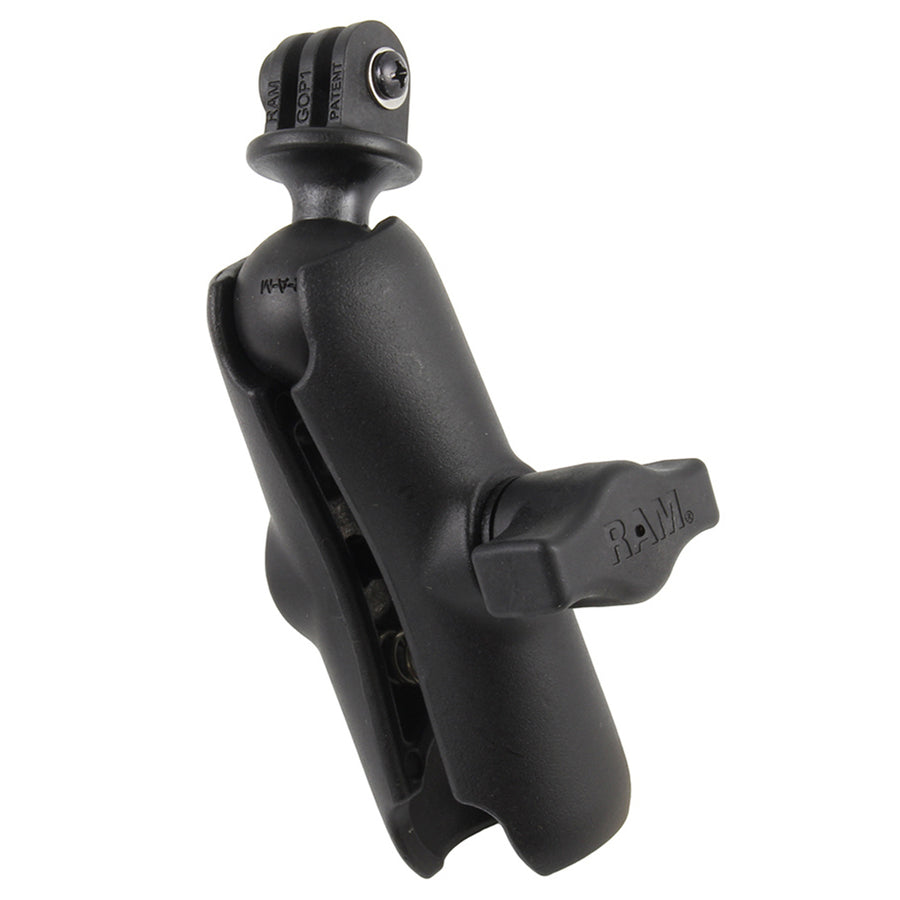 RAM Mount GoPro Hero Adapter with Double Socket Arm RAMB202GOP1201U