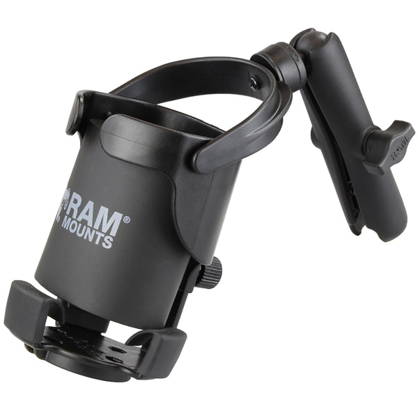 RAM Mount Level Cup XL wLong Double Socket Arm RAMB417BC201U