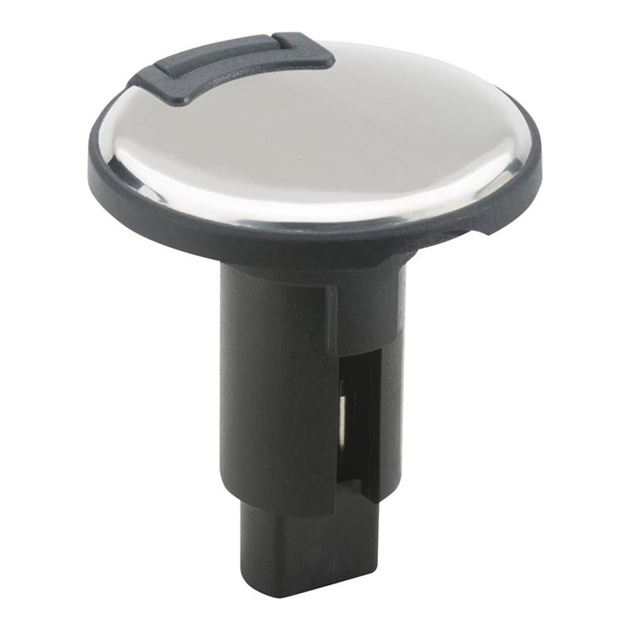 Attwood LightArmor PlugIn Base  2 Pin  Stainless Steel  Round 910R2PSB7