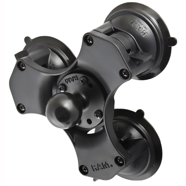 RAM Mount Triple Suction Cup Base w15 Diameter Ball RAP3652241U