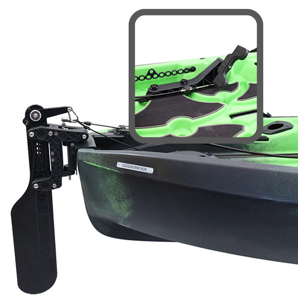 NuCanoe Inc #7212 - QC Rudder System - FOOT Steer - Flint