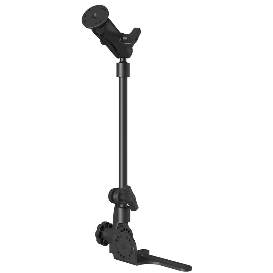 RAM Mount Universal NoDrill RAM POD HDVehicle Mount wDouble Socket Arm  25 Round Base AMPs Hole Pattern RAM316HD18202U
