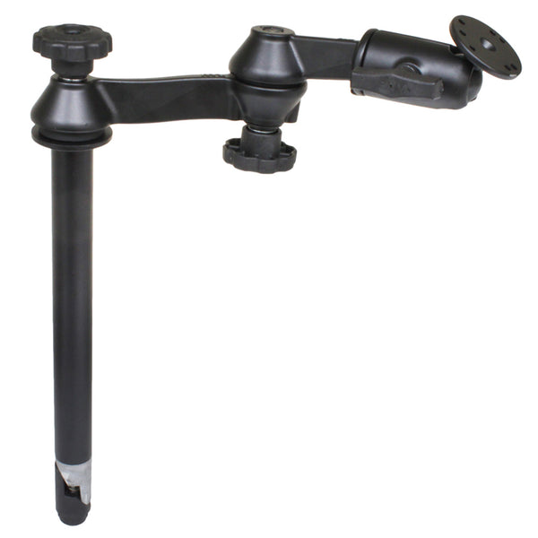 RAM Mount RAM 12 Upper Pole with Double Swing Arms  Round Plate RAMVPSW112