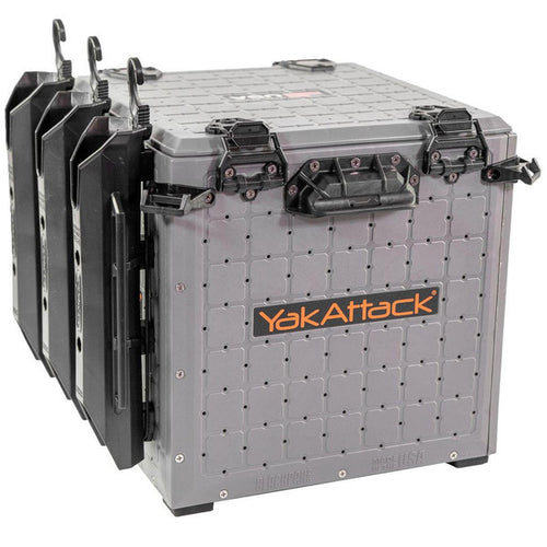 BlackPak Pro Kayak Fishing Crate - 13" x 13", Battleship Grey