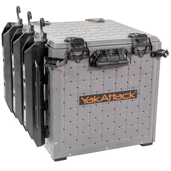 BlackPak Pro Kayak Fishing Crate - 13" x 13", Battleship Grey