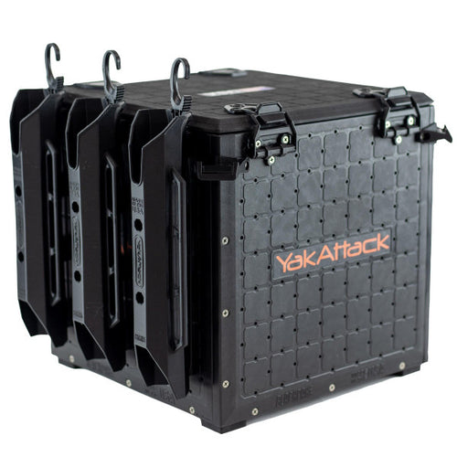 BlackPak Pro Kayak Fishing Crate - 13" x 13", YakAttack Orange