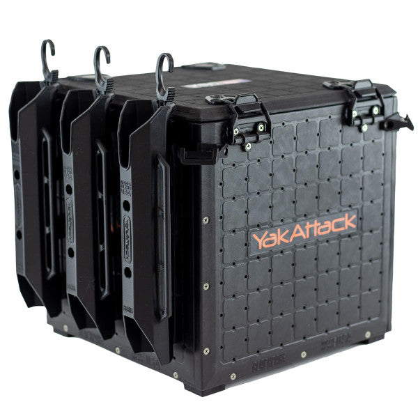 BlackPak Pro Kayak Fishing Crate - 13" x 13", YakAttack Orange
