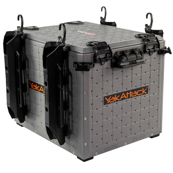 BlackPak Pro Kayak Fishing Crate - 13" x 16", Battleship Grey