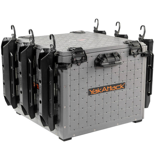 BlackPak Pro Kayak Fishing Crate - 16" x 16", Battleship Grey