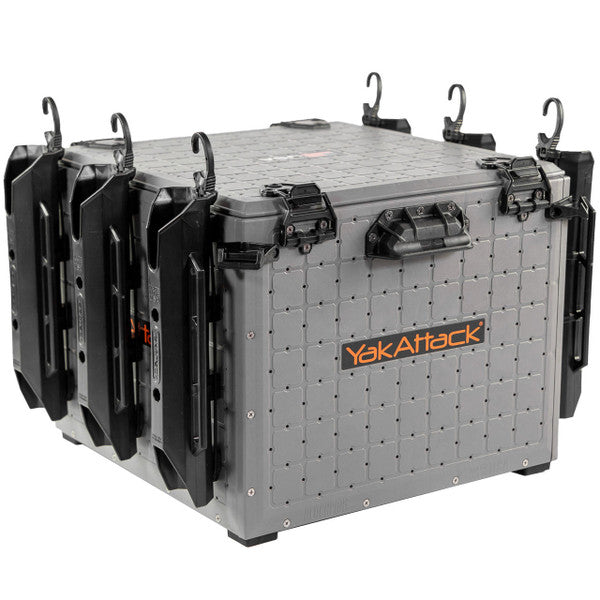 BlackPak Pro Kayak Fishing Crate - 16" x 16", Battleship Grey