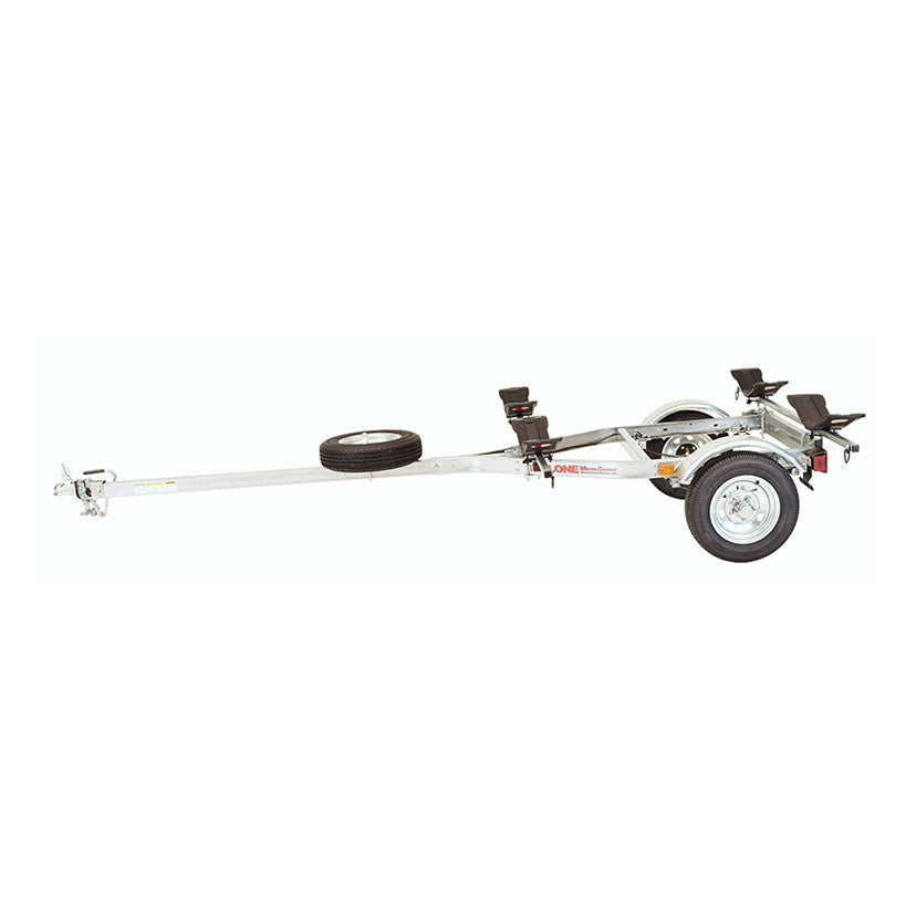 Malone MicroSport™ LowBed™ 2 Kayak Trailer Package (2 Sets MegaWings™ &amp; Spare Tire)