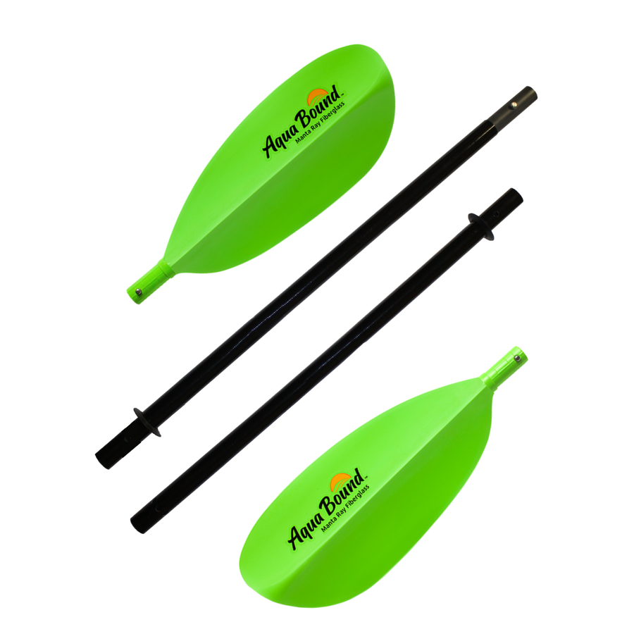 Aqua Bound Manta Ray Fiberglass 4-Piece Snap-Button Kayak Paddle