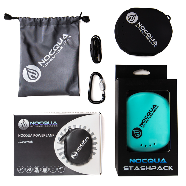 Nocqua Adventure Gear Powerbank + StashPack + Quad Cable Bundle