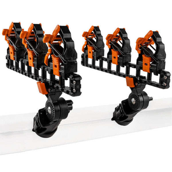 SideStage Rod Rack includes 6 Flipgrips, 2 ClickTrac Rails, Simple Track Mount