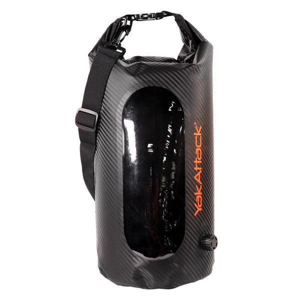 10L Roll-Top Drybag with Air Valve - Black Carbon