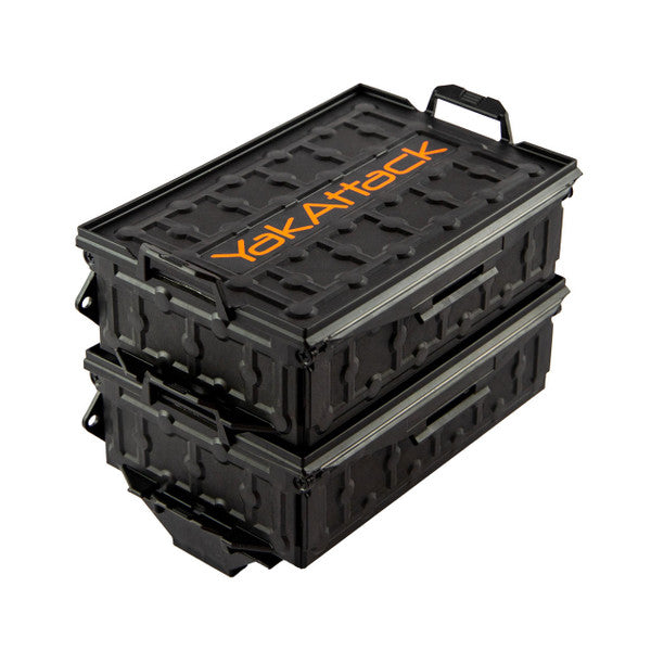 TracPak Combo Kit, Two Boxes and Quick Release Base, YakAttack Orange