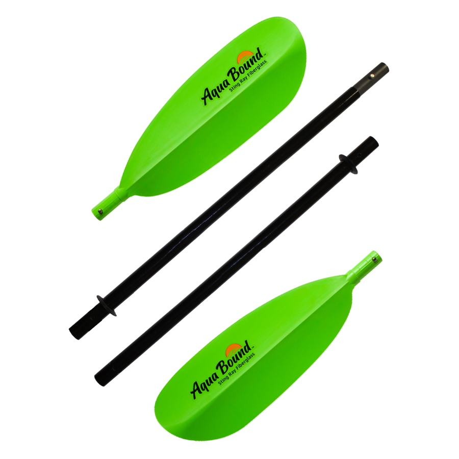 Aqua Bound Sting Ray Fiberglass 4-Piece Snap-Button Kayak Paddle